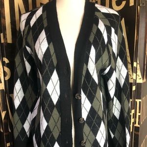 ❀ vintage diamond cardigan ❀